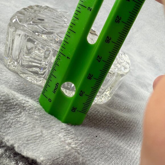 Heart-Shaped Crystal Zajecar 24% Lead Glass Trinket Box Made In Yugoslavia - Picture 10 of 16